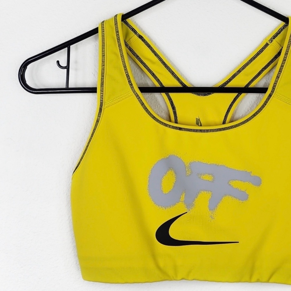 Off-White Yellow Sports Bra